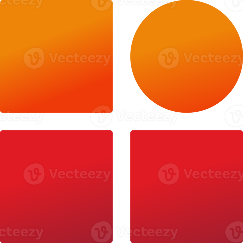 The logo for the app is orange and red png