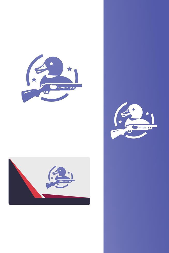 Steady Wing Guns duck logo vector