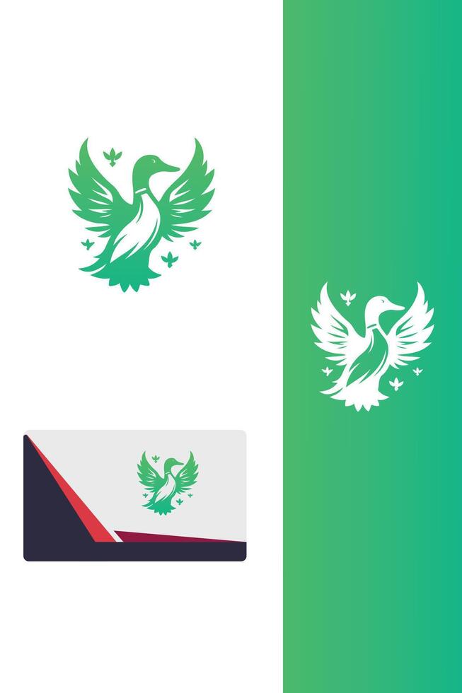 Precision duck gun logo vector