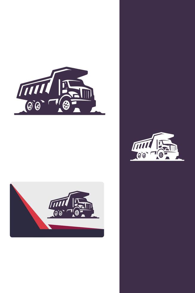 Load Runner Freight Truck Logo vector