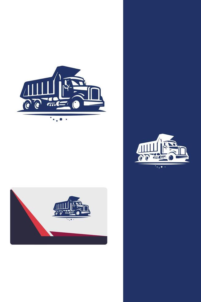 Cross Town Hauling Truck Logo vector