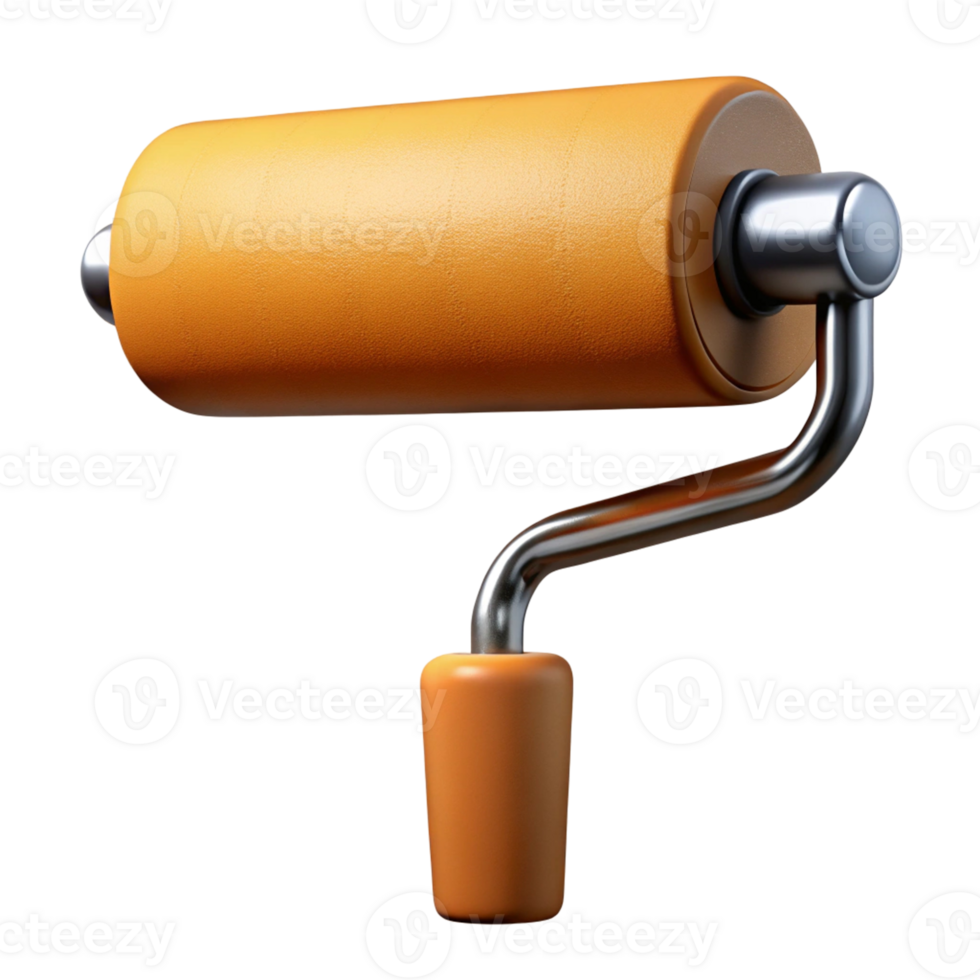 Paint roller on a Transparent Background image png