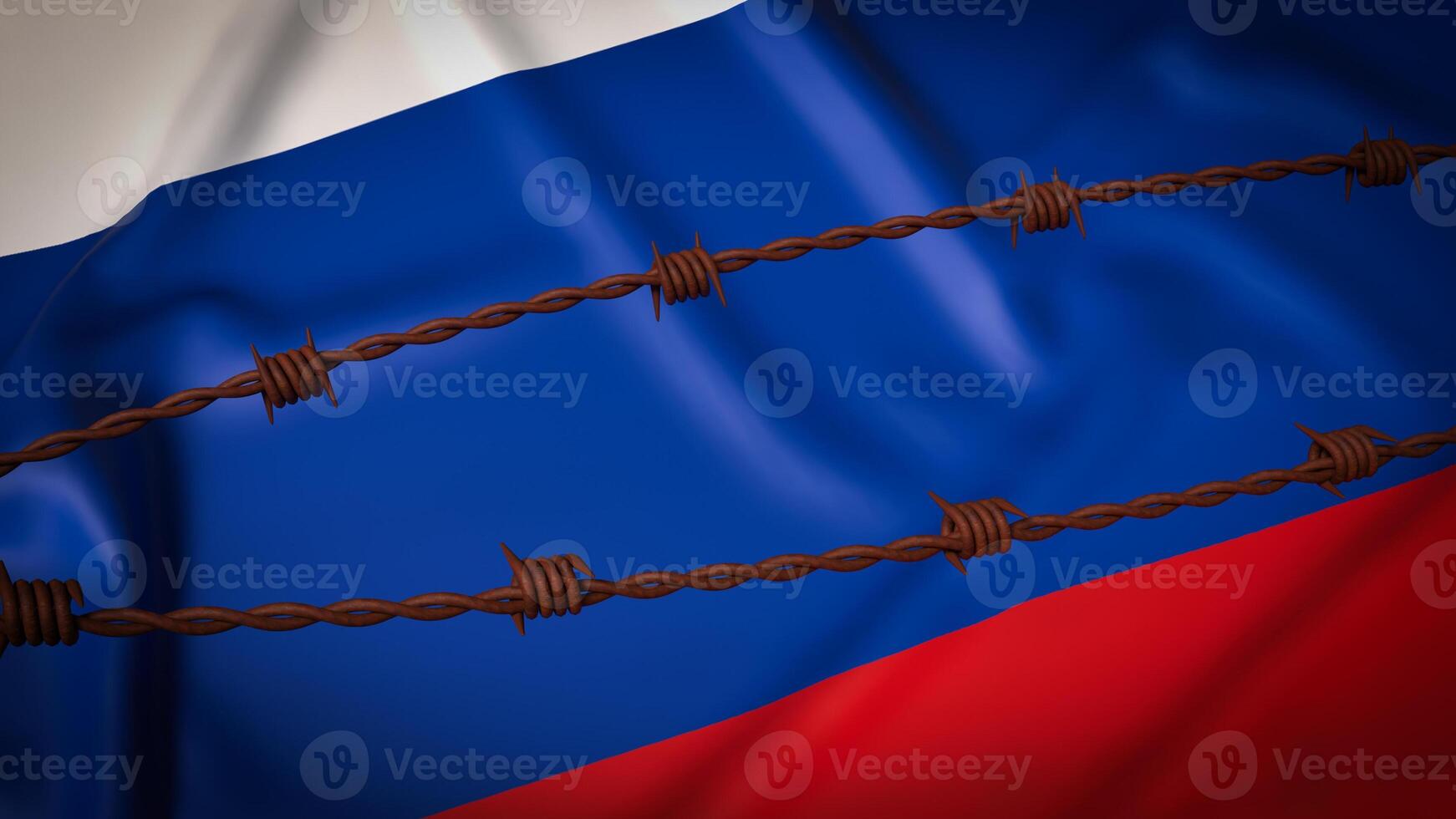 The Russia flag for national or Background concept 3d rendering. photo