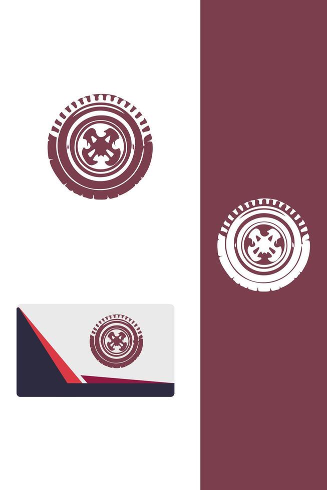 Cross Roads tire logo vector