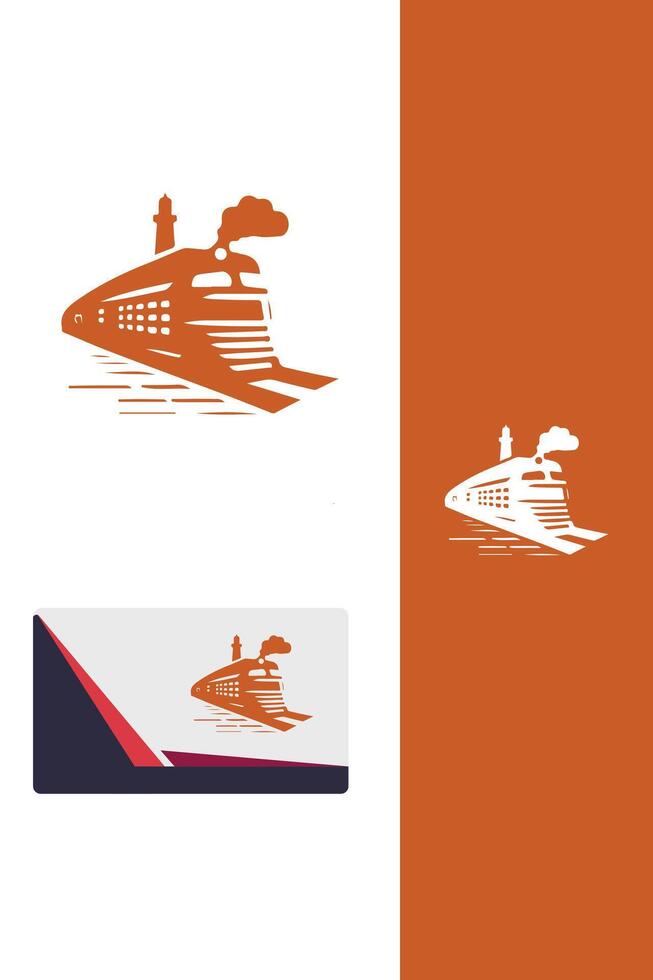Iron Path Railroads Train Logo vector
