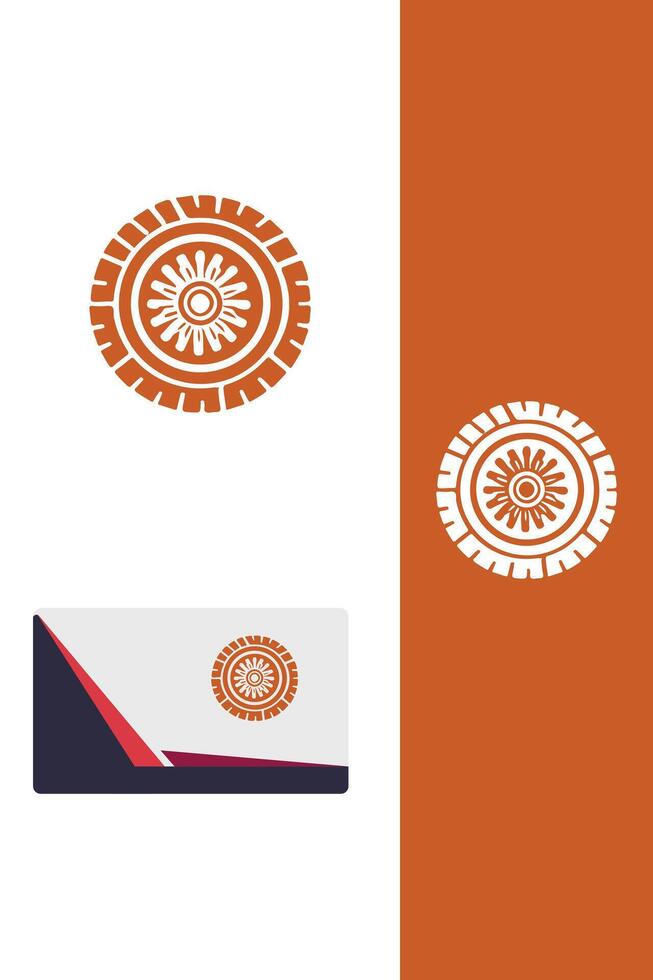 Path Grip tire logo vector