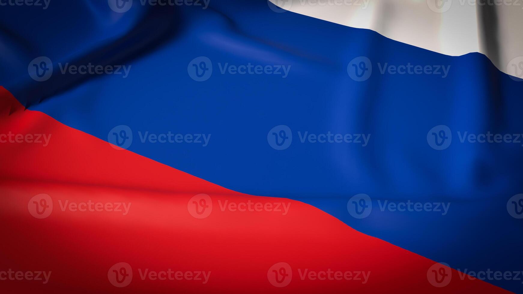 The Russia flag for national or Background concept 3d rendering. photo