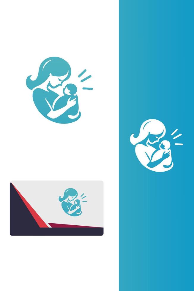 Baby Bliss mom logo vector