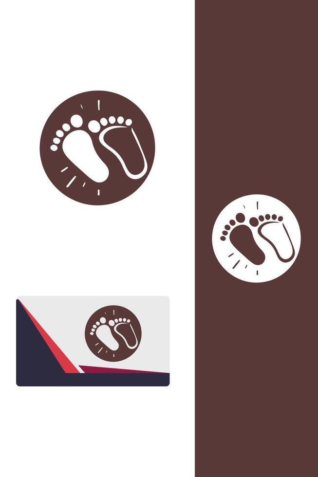 The Baby Footprint Co logo vector
