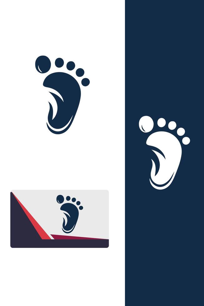 First Steps Feet baby logo vector