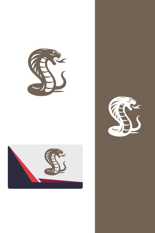 Cobra Strike Force fighting snakes logo vector