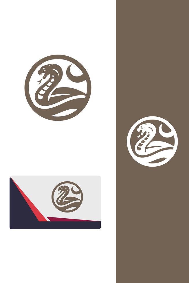 The Viper s Venom fighting snakes logo vector