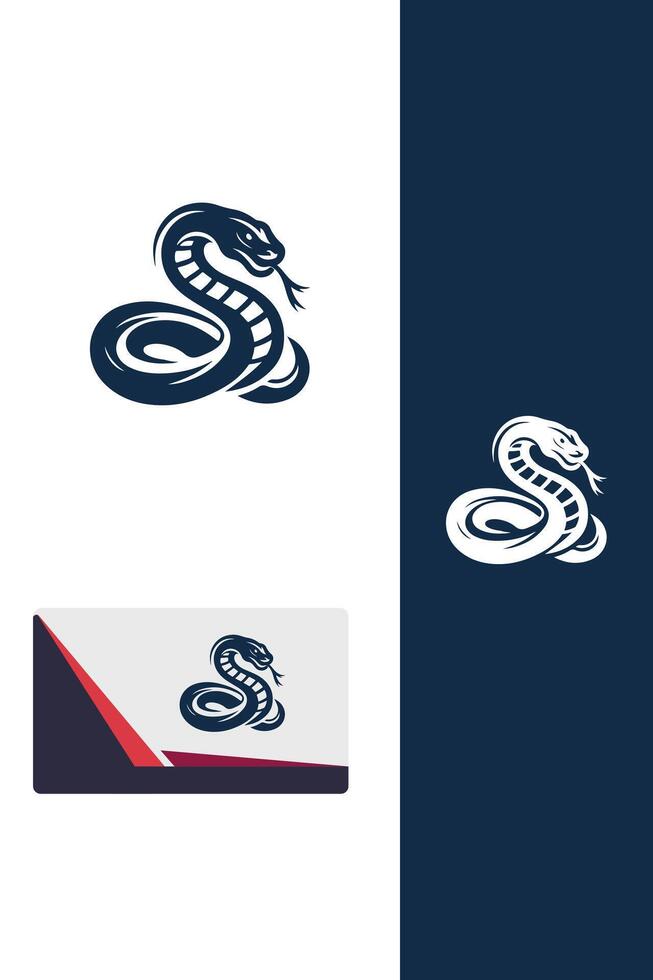 Venomous Strike fighting snakes logo vector