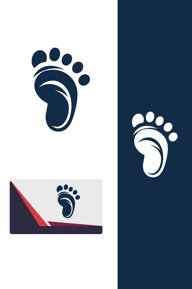 Sole baby feet logo vector