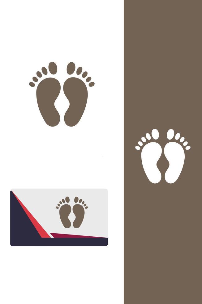 Soft Step Creations baby feet logo vector