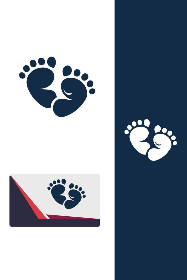 Baby Sole Adventures feet logo vector