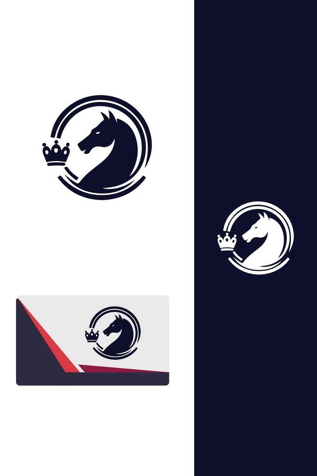 Queens Command chess logo vector