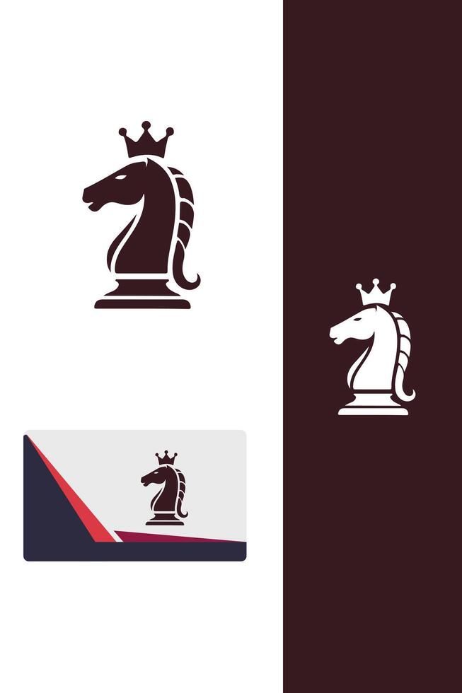 Regal Queen chess logo vector