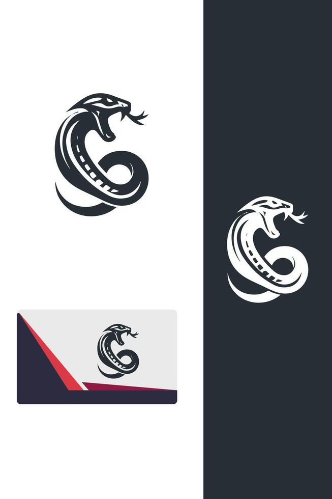 The Viper s Venom fighting snakes logo vector
