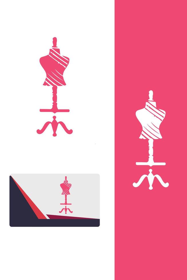 Tailored Perfection dress maker logo vector
