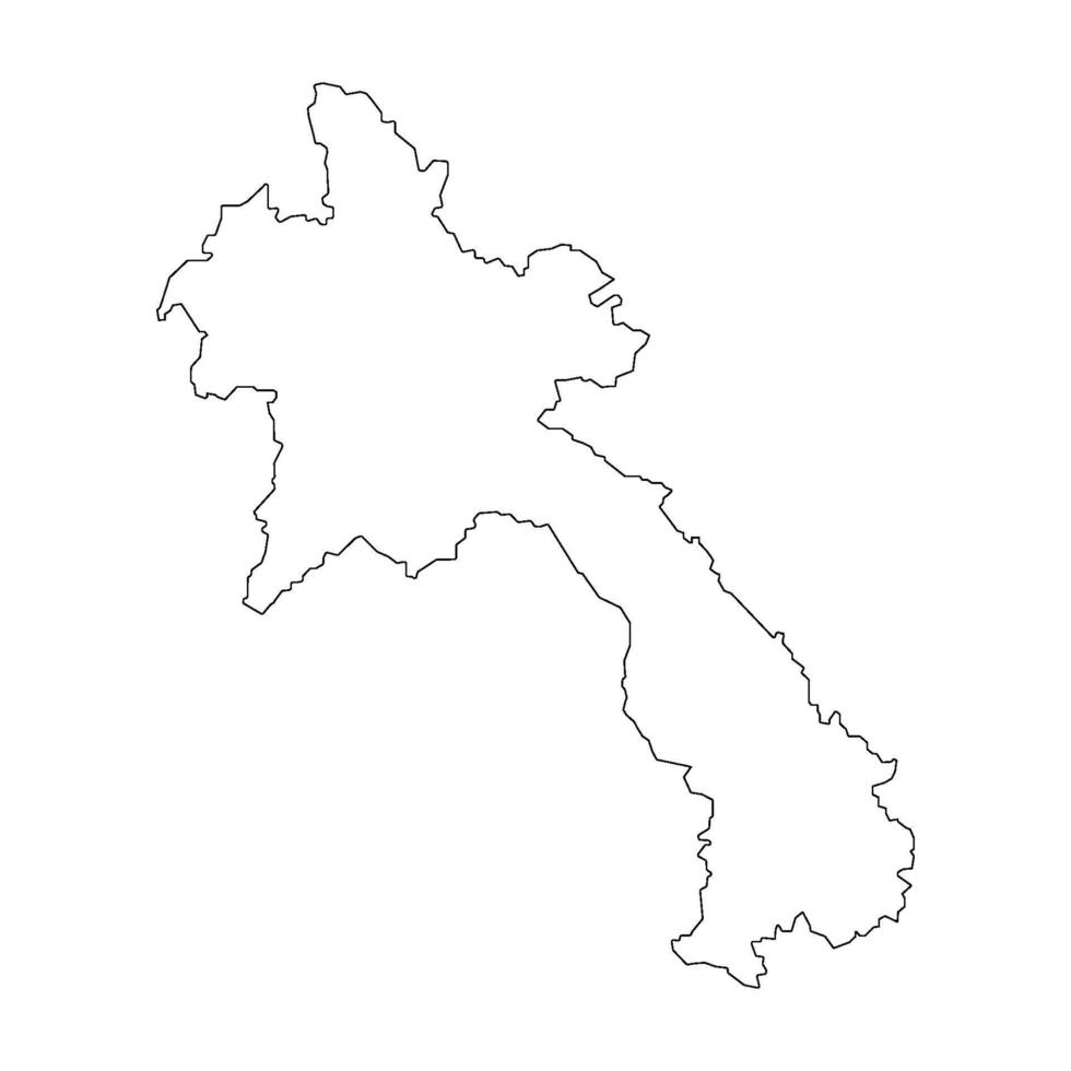laos map icon vector
