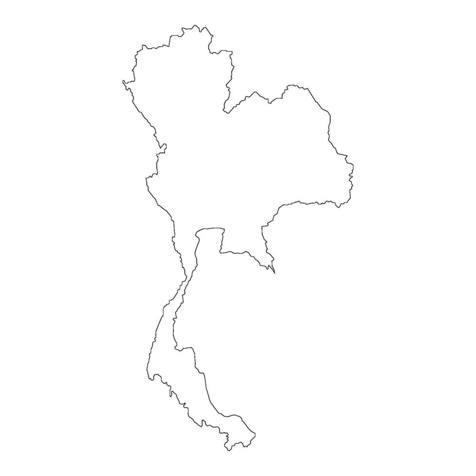 Thailand map icon vector