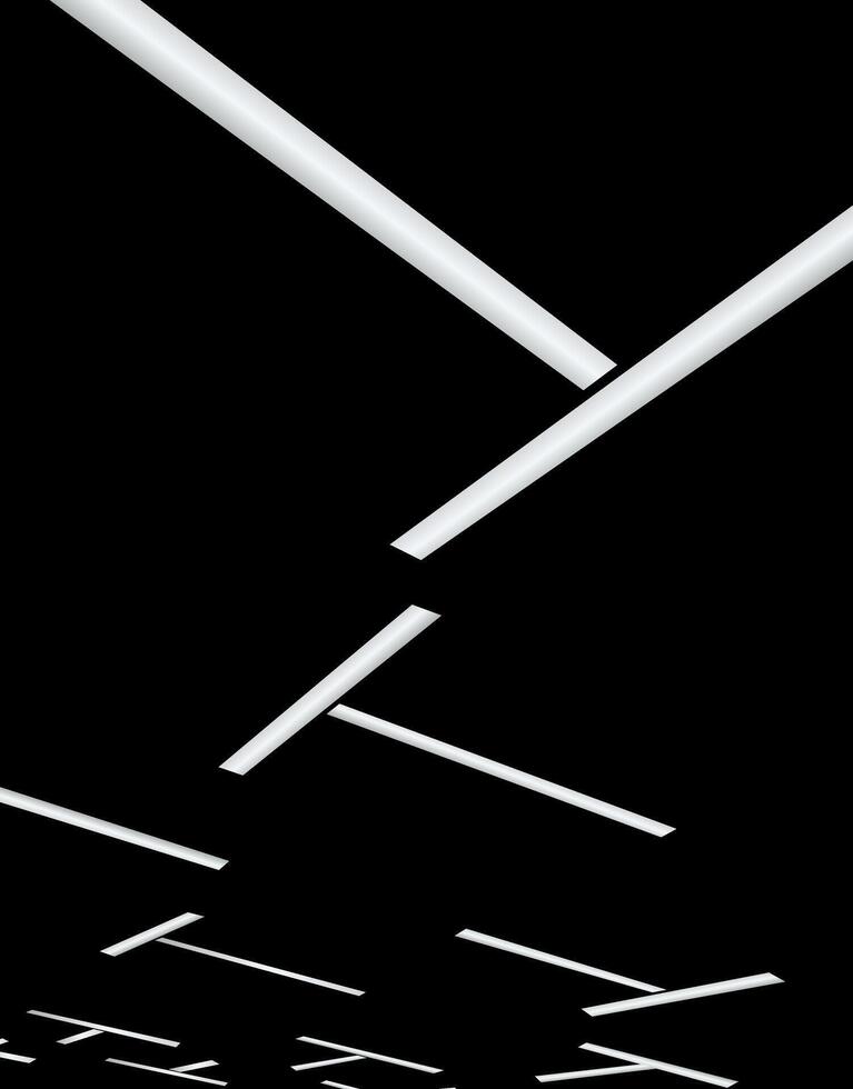 Abstract Floating Bars on Black vector