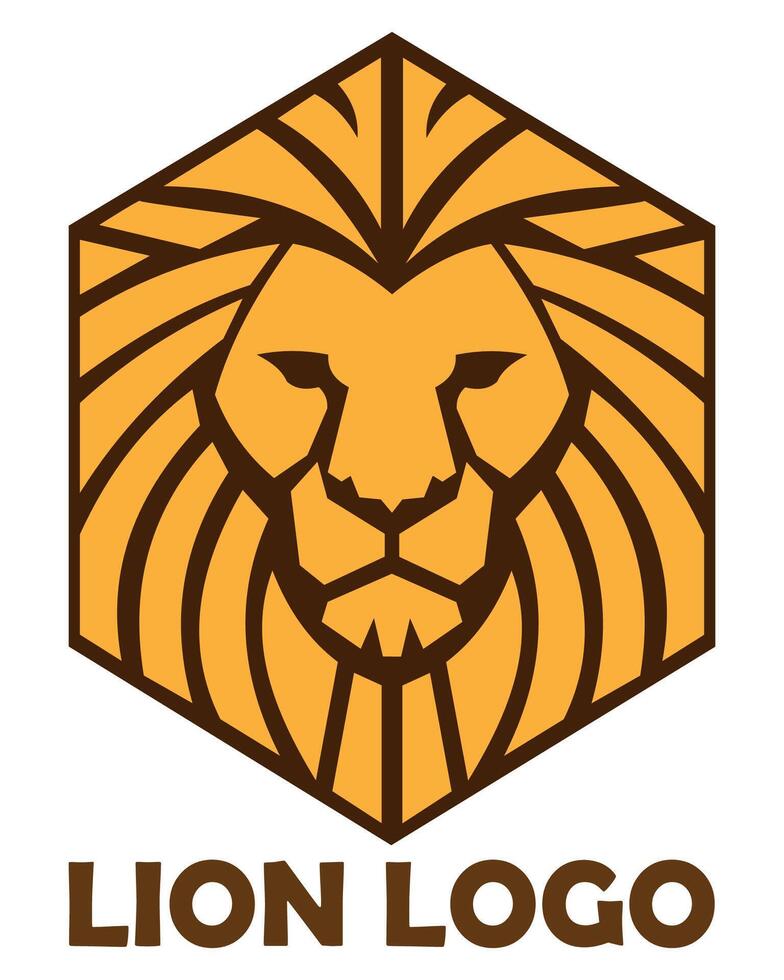 lion logo creative and original for your business or company logotype illustration isolated on white background vector