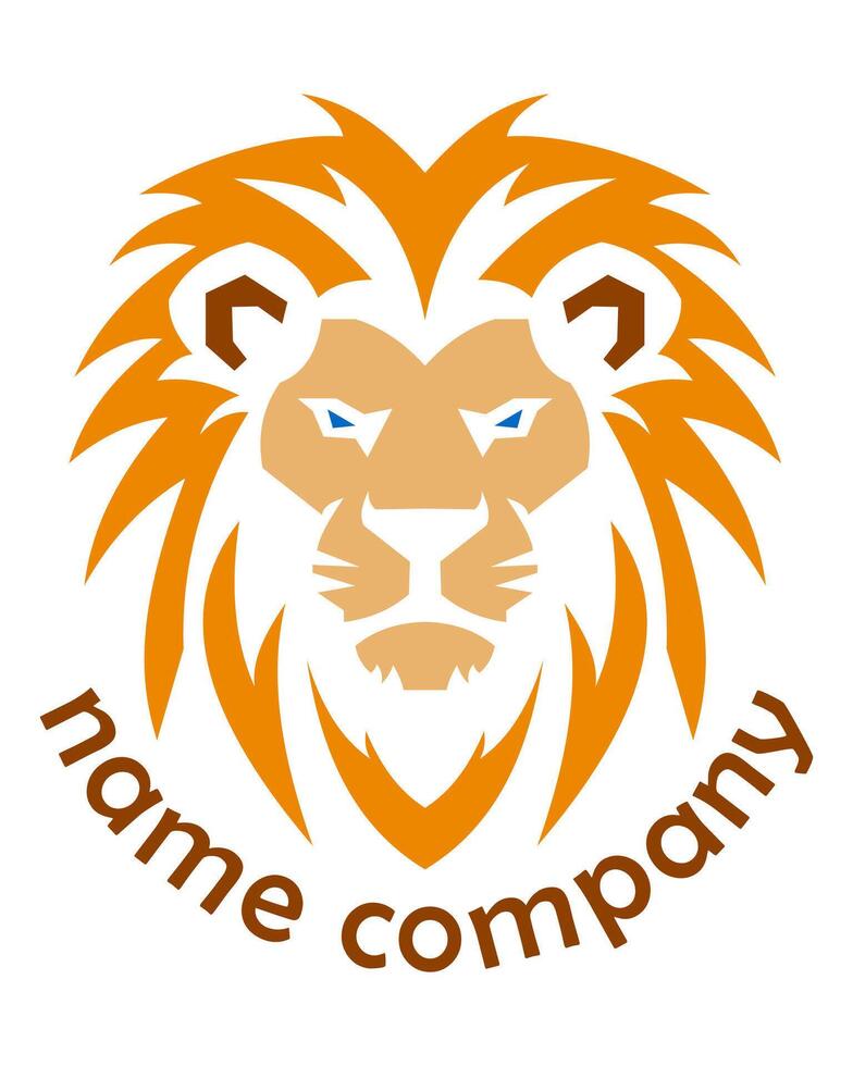lion logo creative and original for your business or company logotype illustration isolated on background vector