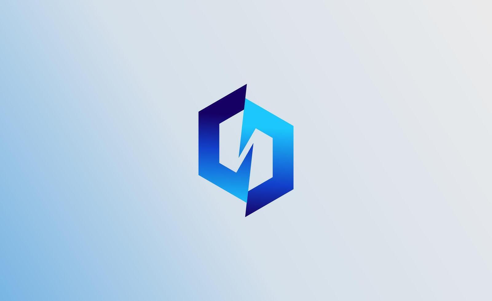 Logo Geometric letter N in hexagon shape with slash effect. Modern, futuristic and minimalist. Editable file. vector