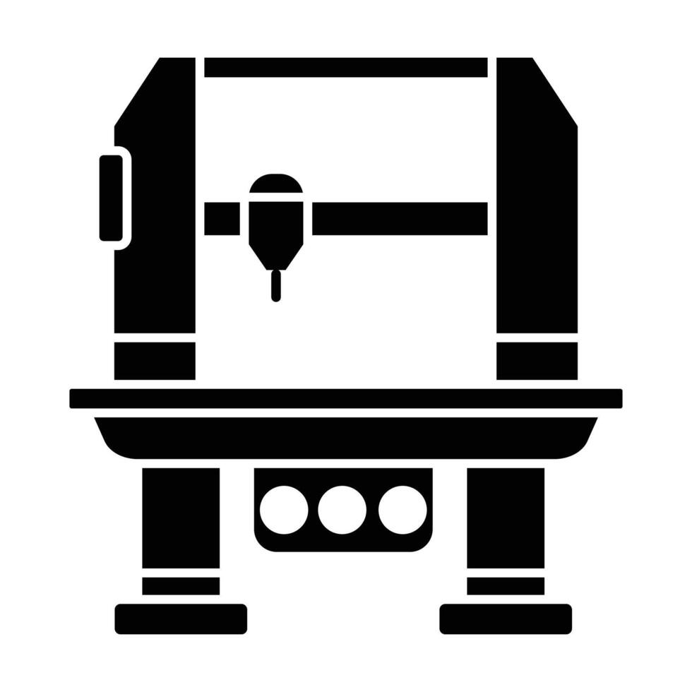 Factory Machine icon on white background vector