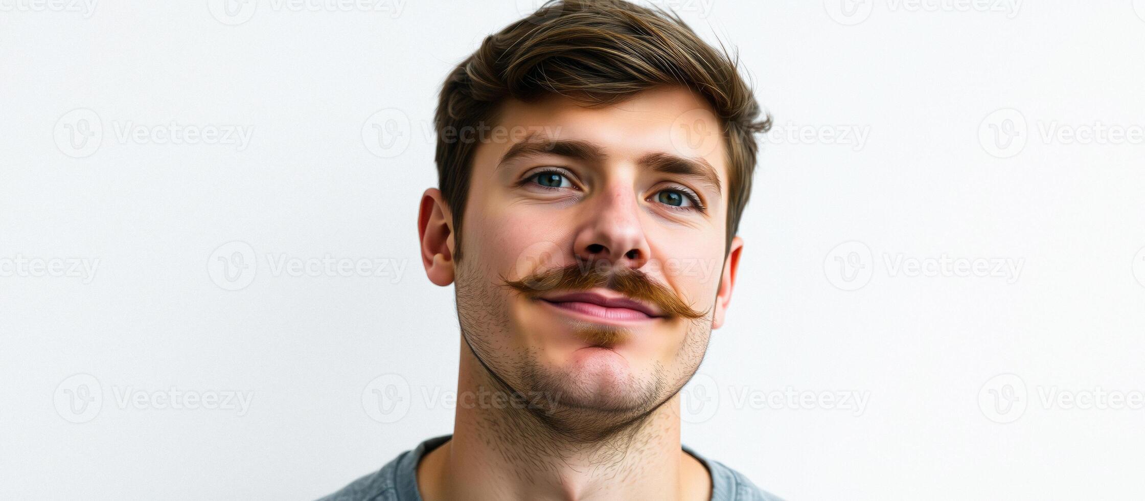 Portrait of a Man with a Mustache photo