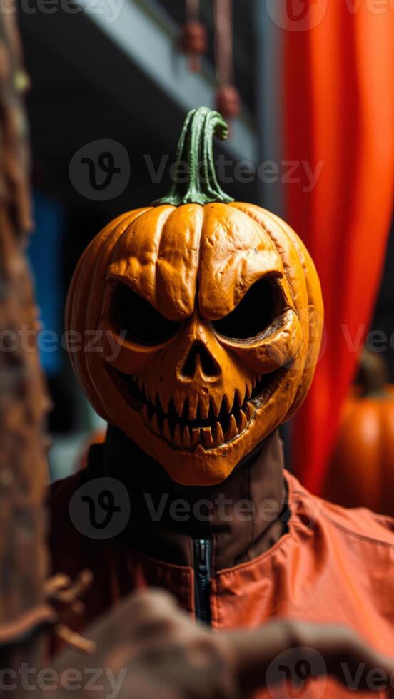 Halloween Pumpkin Mask photo