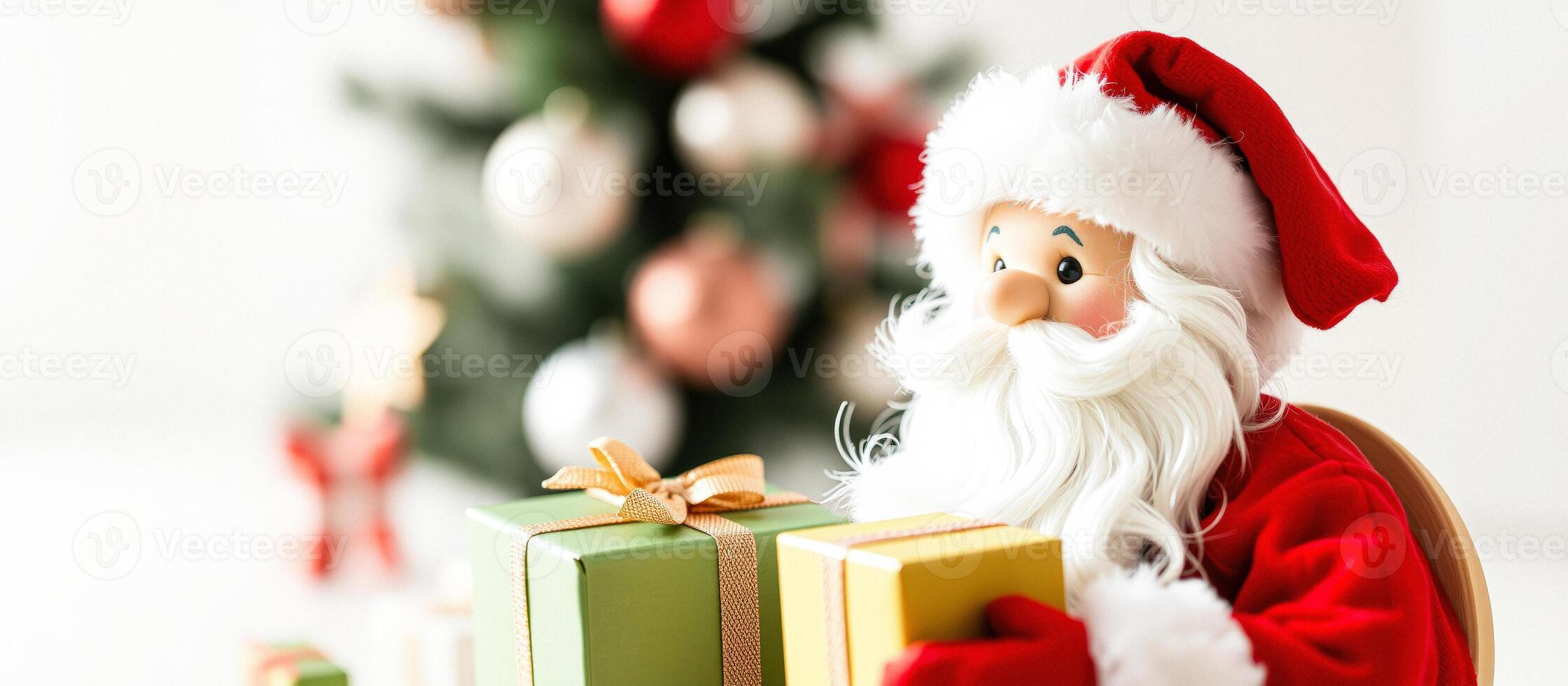 Santa Claus with gifts photo