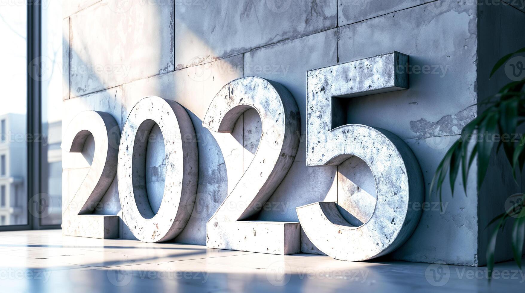 2025 a minimalist year-number representation photo