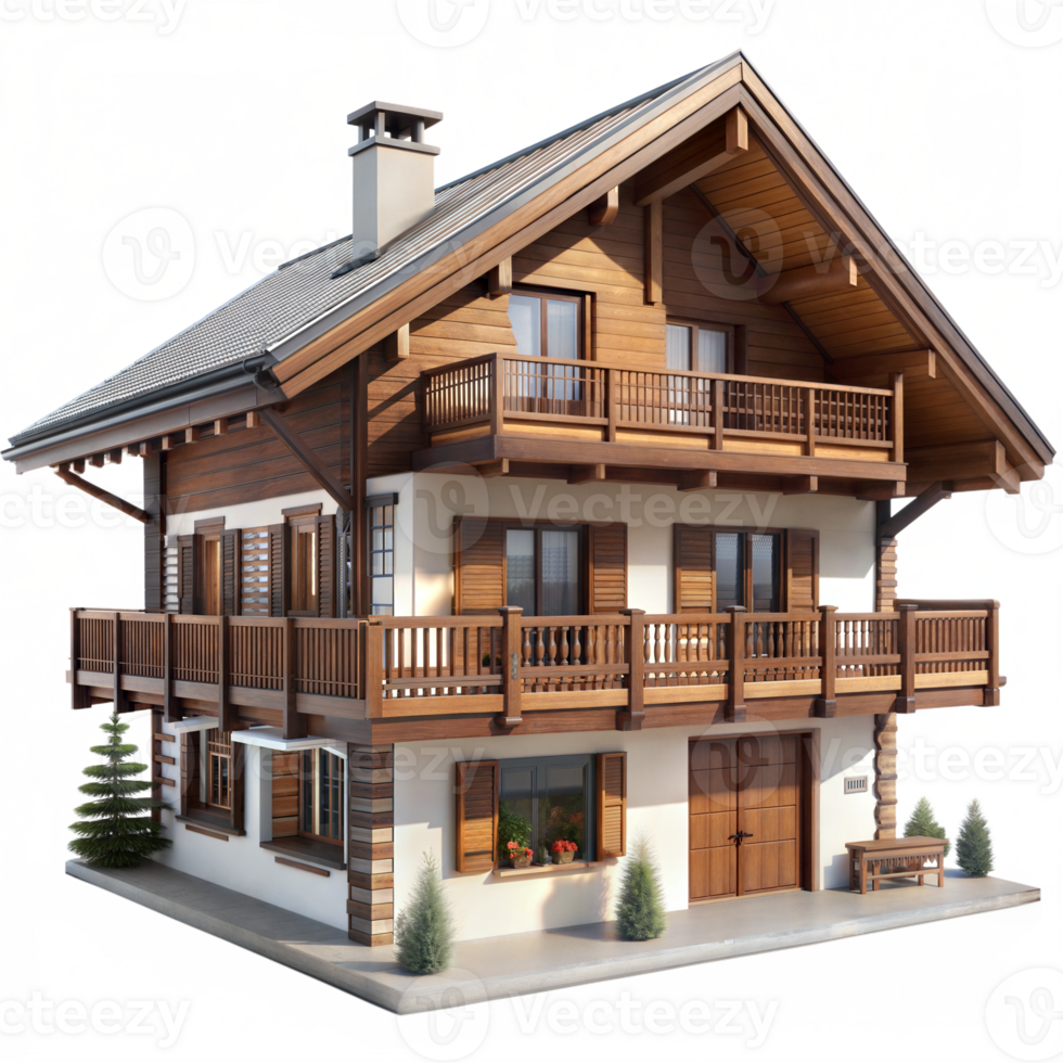 A house with a balcony and a balcony png