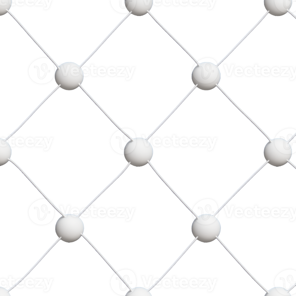 White Mesh Pattern with Nodes on Transparent Background png