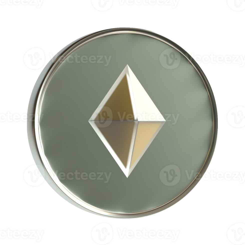 3D Token Cryptocurrency Online Money png
