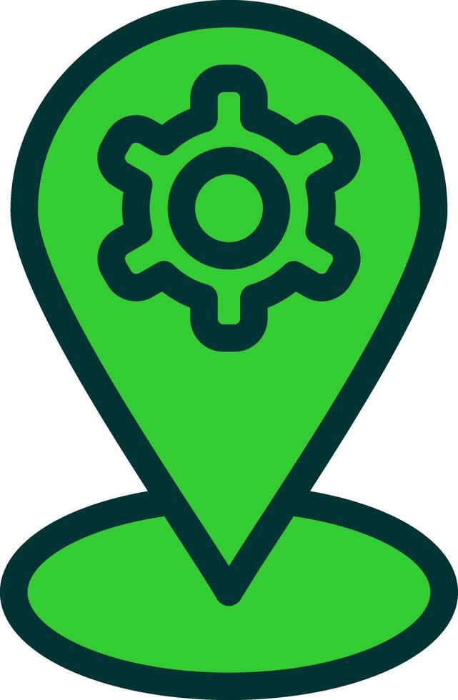 Location Mark Colorful Icon Style vector