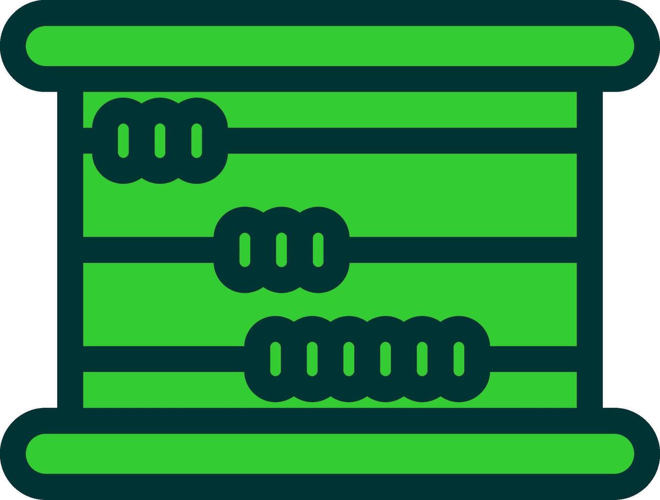 Abacus Colorful Icon Style vector