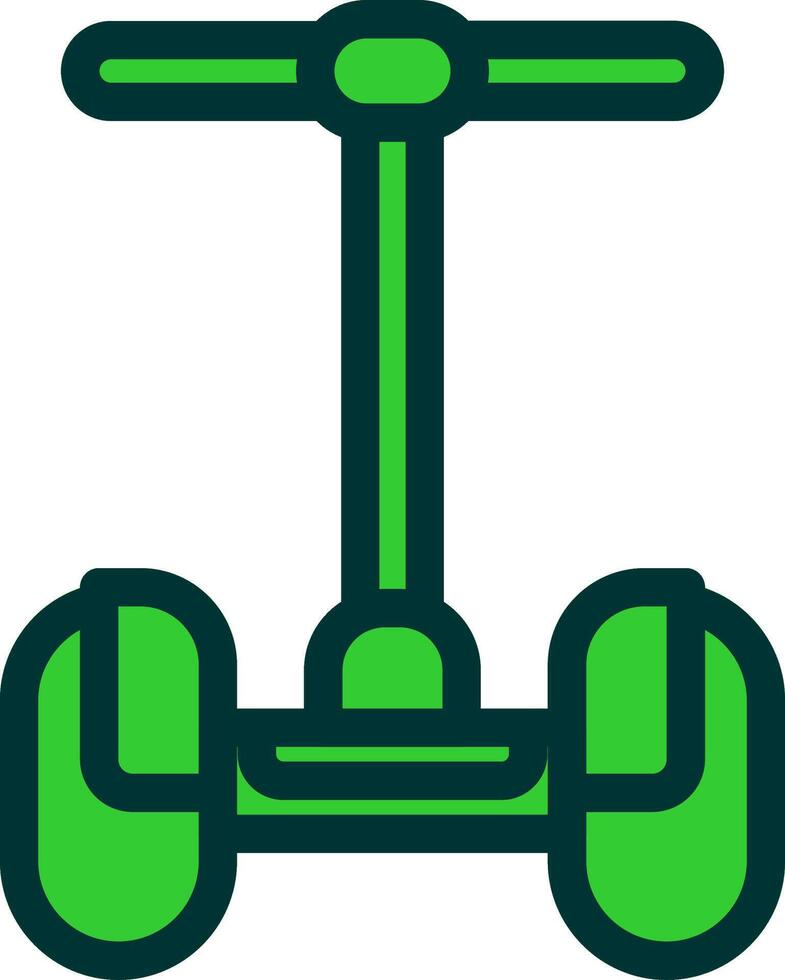 Segway Colorful Icon Style vector