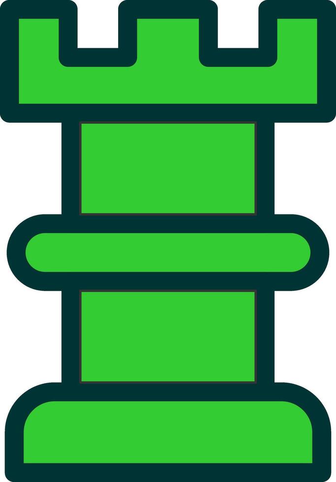 Rook Colorful Icon Style vector