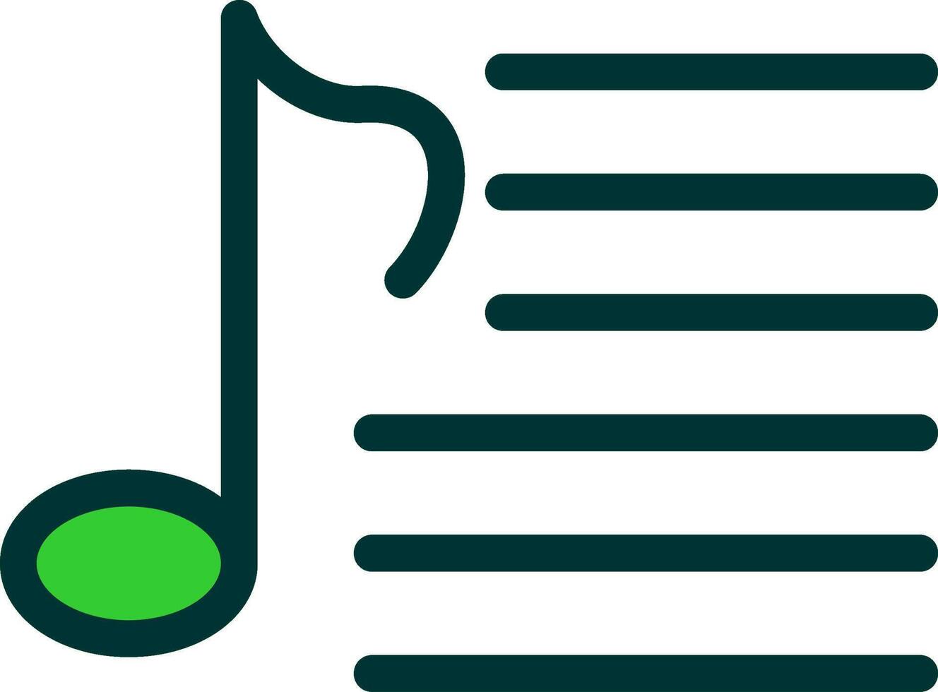 Playlist Colorful Icon Style vector