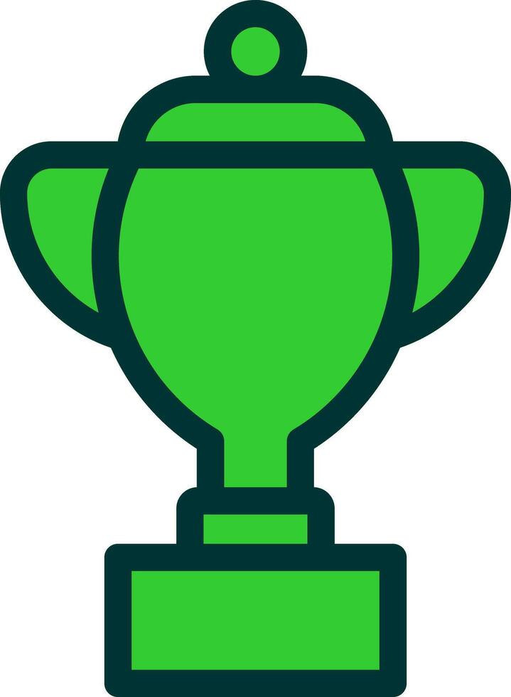 Trophy Colorful Icon Style vector