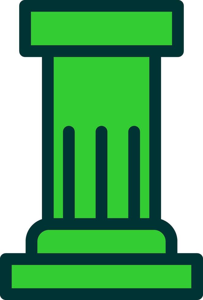 Column Colorful Icon Style vector