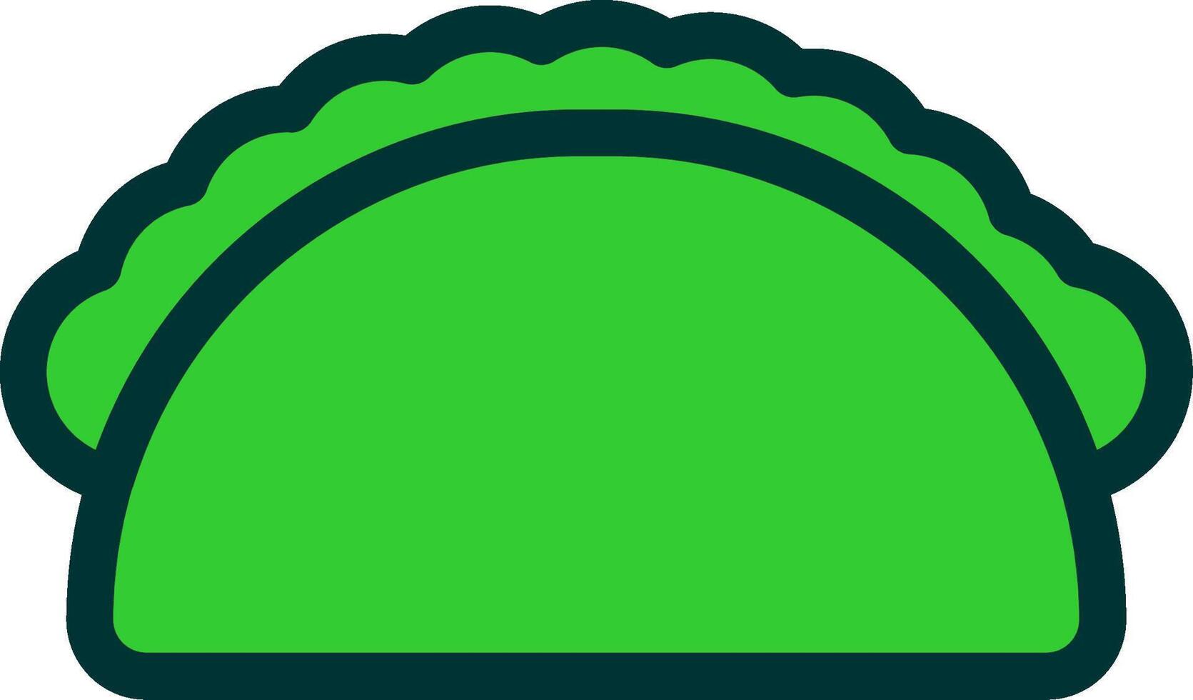 Taco Colorful Icon Style vector