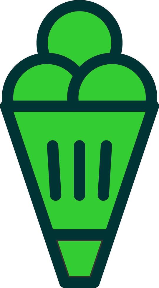 Ice Cream Colorful Icon Style vector
