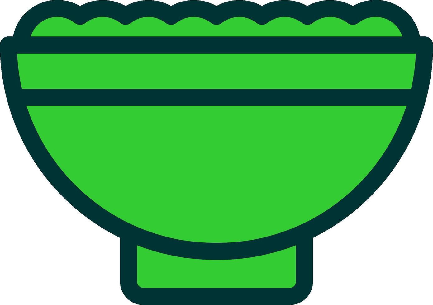 Salad Colorful Icon Style vector