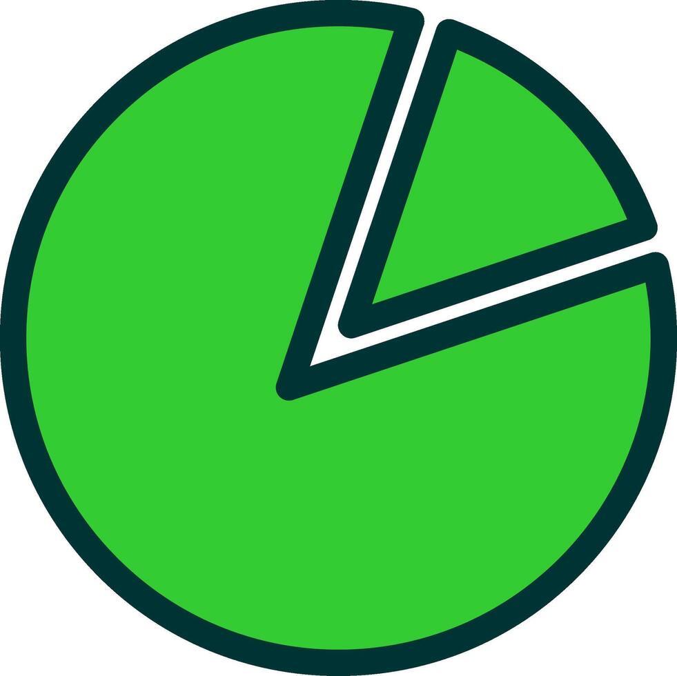 Pie Chart Colorful Icon Style vector