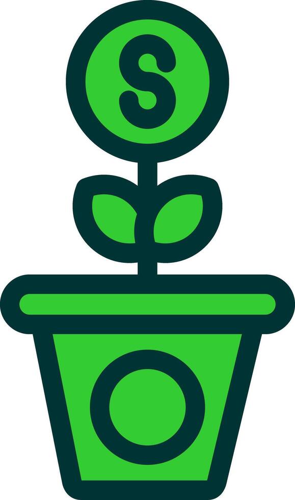 Growth Colorful Icon Style vector
